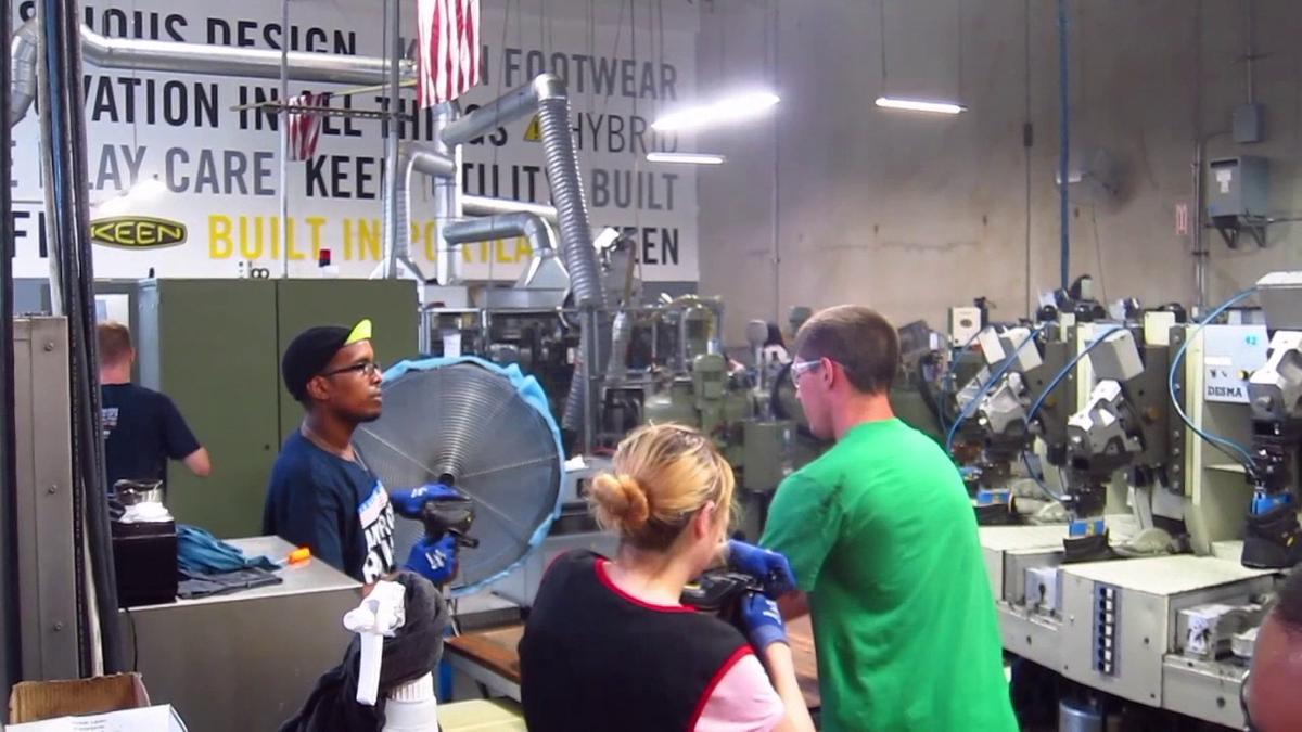 'Video thumbnail for KEEN Factory Tour'