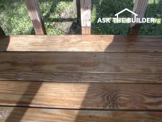 cleaning wood deck