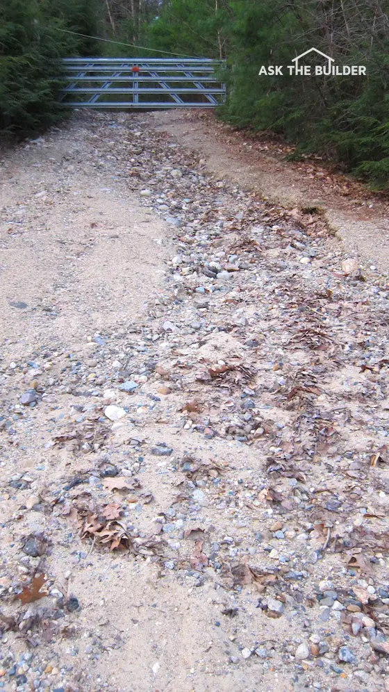 build gravel driveway