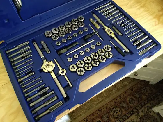 irwin 117 piece tap and die set