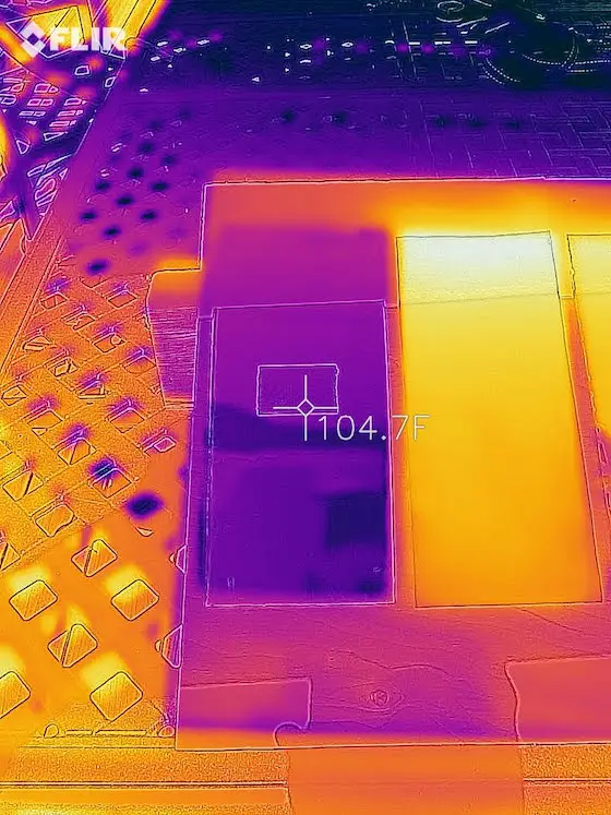 metal roof color temperature