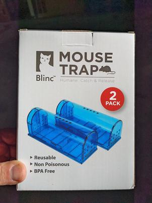 Humane Mouse Traps 2/4 Pack Live Catch and Release Mousetrap