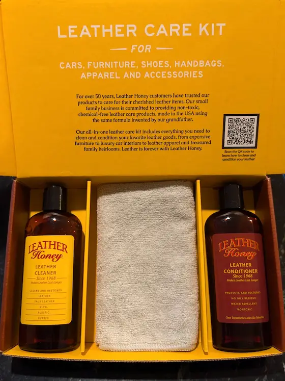 leather honey cleaning and conditioning kit