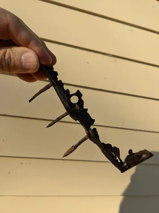 rusted joist hanger nails